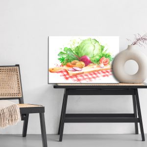 Peinture sur toile Légumes Sur Une Planche À Découper – Image 6