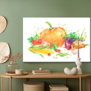Peinture sur toile Citrouille Aux Légumes – Image 5