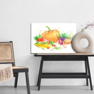 Peinture sur toile Citrouille Aux Légumes – Image 6
