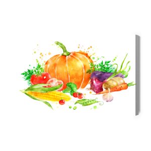 Peinture sur toile Citrouille Aux Légumes – Image 2