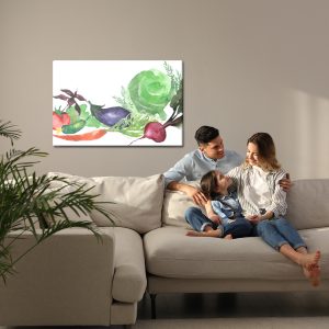 Peinture sur toile Légumes Frais Peints À L'aquarelle – Image 7