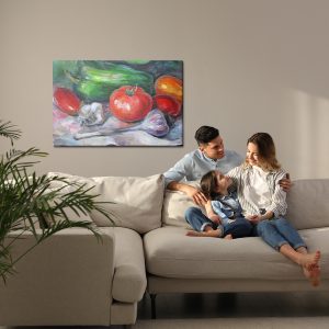 Peinture sur toile Nature Morte Peinte, Légumes – Image 7