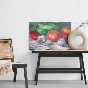 Peinture sur toile Nature Morte Peinte, Légumes – Image 6