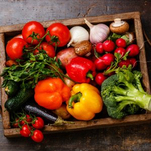 Peinture sur toile Une Boite De Légumes – Image 1