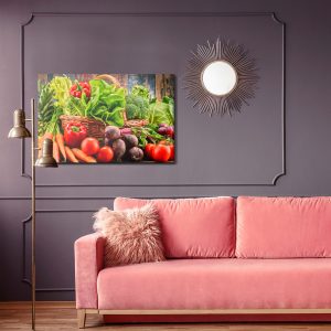 Peinture sur toile Un Panier De Légumes Frais – Image 4