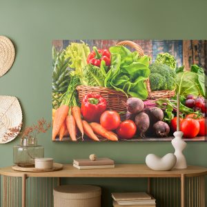 Peinture sur toile Un Panier De Légumes Frais – Image 5