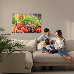 Peinture sur toile Un Panier De Légumes Frais – Image 7
