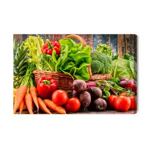 Peinture sur toile Un Panier De Légumes Frais – Image 2