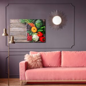 Peinture sur toile Panier De Légumes Sur La Table – Image 4