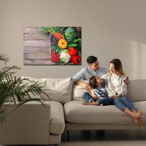 Peinture sur toile Panier De Légumes Sur La Table – Image 7