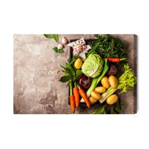 Peinture sur toile Légumes Sur Béton – Image 2