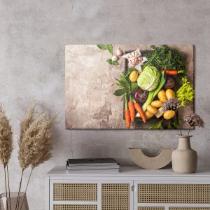Peinture sur toile Légumes Sur Béton – Image 3