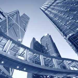 Peinture sur toile Architecture Contemporaine, Hong Kong – Image 1