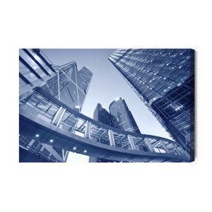 Peinture sur toile Architecture Contemporaine, Hong Kong – Image 2