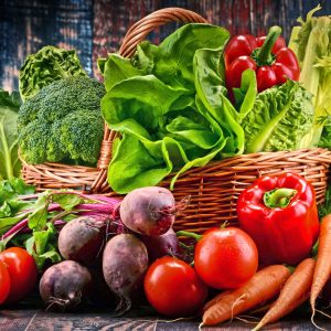 Peinture sur toile Riche Panier De Légumes – Image 1