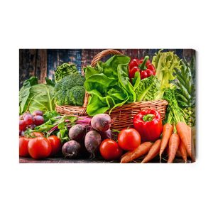 Peinture sur toile Riche Panier De Légumes – Image 2