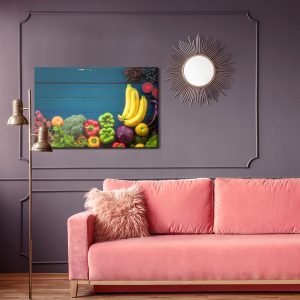 Peinture sur toile Légumes Et Fruits Sur Table – Image 4