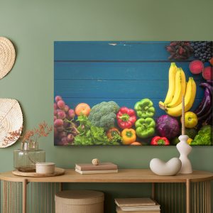 Peinture sur toile Légumes Et Fruits Sur Table – Image 5