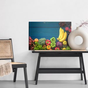 Peinture sur toile Légumes Et Fruits Sur Table – Image 6