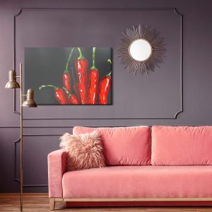 Peinture sur toile Piments Comme Peints – Image 4