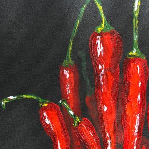 Peinture sur toile Piments Comme Peints – Image 1
