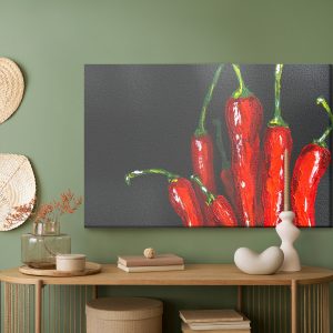 Peinture sur toile Piments Comme Peints – Image 5