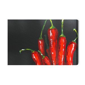 Peinture sur toile Piments Comme Peints – Image 2