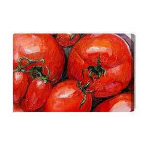 Peinture sur toile Tomates Peintes Bouchent – Image 2