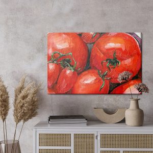 Peinture sur toile Tomates Peintes Bouchent – Image 3