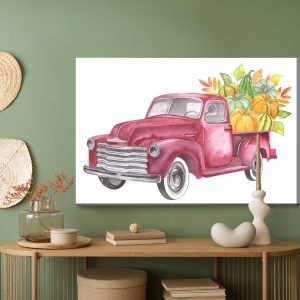 Peinture sur toile Camion De Légumes Rétro – Image 5