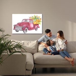 Peinture sur toile Camion De Légumes Rétro – Image 7