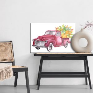 Peinture sur toile Camion De Légumes Rétro – Image 6