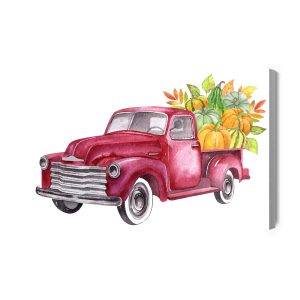Peinture sur toile Camion De Légumes Rétro – Image 2