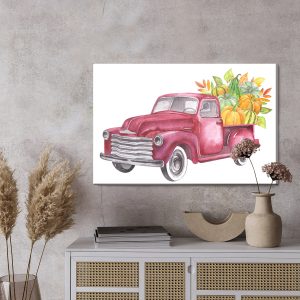 Peinture sur toile Camion De Légumes Rétro – Image 3