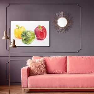Peinture sur toile Poivrons Colorés – Image 4