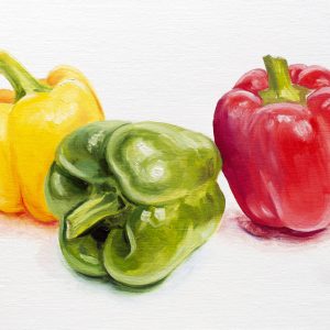 Peinture sur toile Poivrons Colorés – Image 1