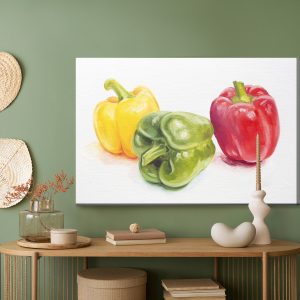 Peinture sur toile Poivrons Colorés – Image 5