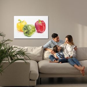Peinture sur toile Poivrons Colorés – Image 7