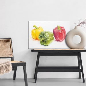 Peinture sur toile Poivrons Colorés – Image 6