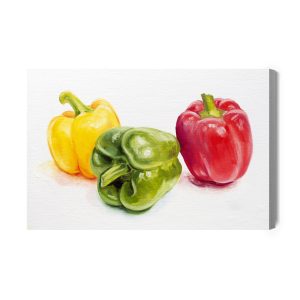 Peinture sur toile Poivrons Colorés – Image 2