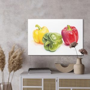 Peinture sur toile Poivrons Colorés – Image 3