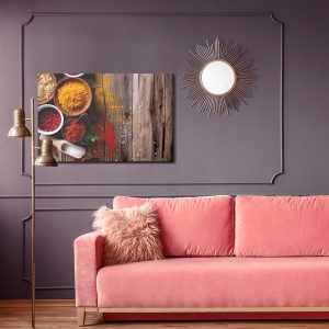 Peinture sur toile Épices Piquantes Sur Planches – Image 4