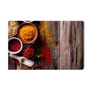 Peinture sur toile Épices Piquantes Sur Planches – Image 2