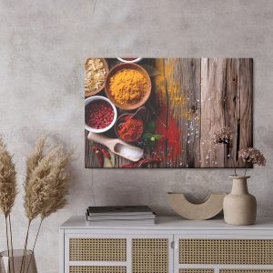 Peinture sur toile Épices Piquantes Sur Planches – Image 3
