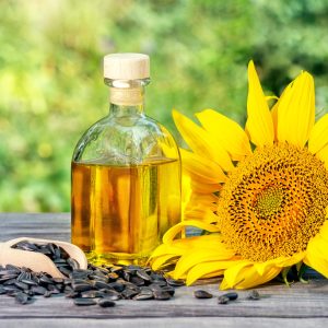 Peinture sur toile Tournesol Avec Des Noyaux Et De L'huile – Image 1