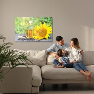 Peinture sur toile Tournesol Avec Des Noyaux Et De L'huile – Image 7