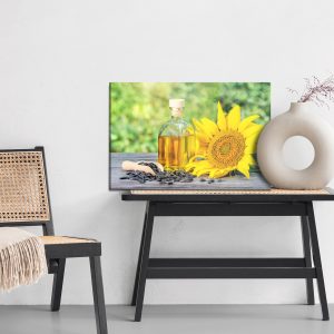 Peinture sur toile Tournesol Avec Des Noyaux Et De L'huile – Image 6