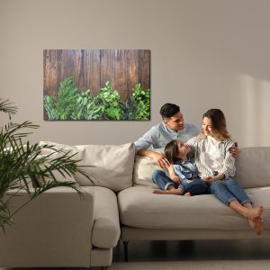 Peinture sur toile Herbes Fraîches Sur Bois – Image 7