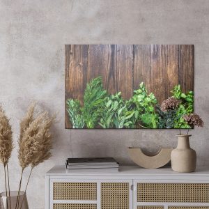Peinture sur toile Herbes Fraîches Sur Bois – Image 3