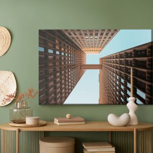 Peinture sur toile Immense Bâtiment, Vue D'en Bas – Image 5